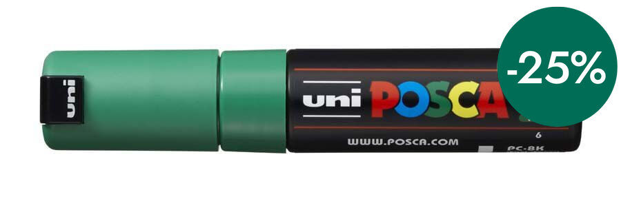 Retolador Posca PC-8K 8mm verd