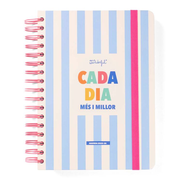 Agenda escolar Mr. Wonderful Wonder dia/pàg cat 2025-26  Cada dia més i millor