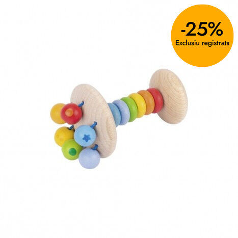 Sonajero Arco Iris madera