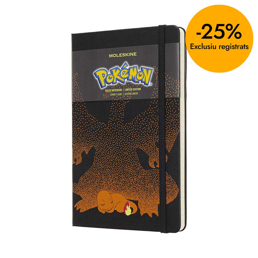 Llibreta Moleskine Pok&eacute;mon Charmender L ratlla