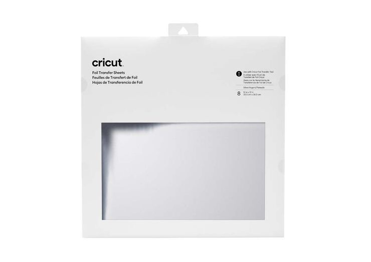 Cricut Foil 30x30 plata 8 hojas