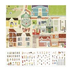 Pòster Ciutat amb Adhesius