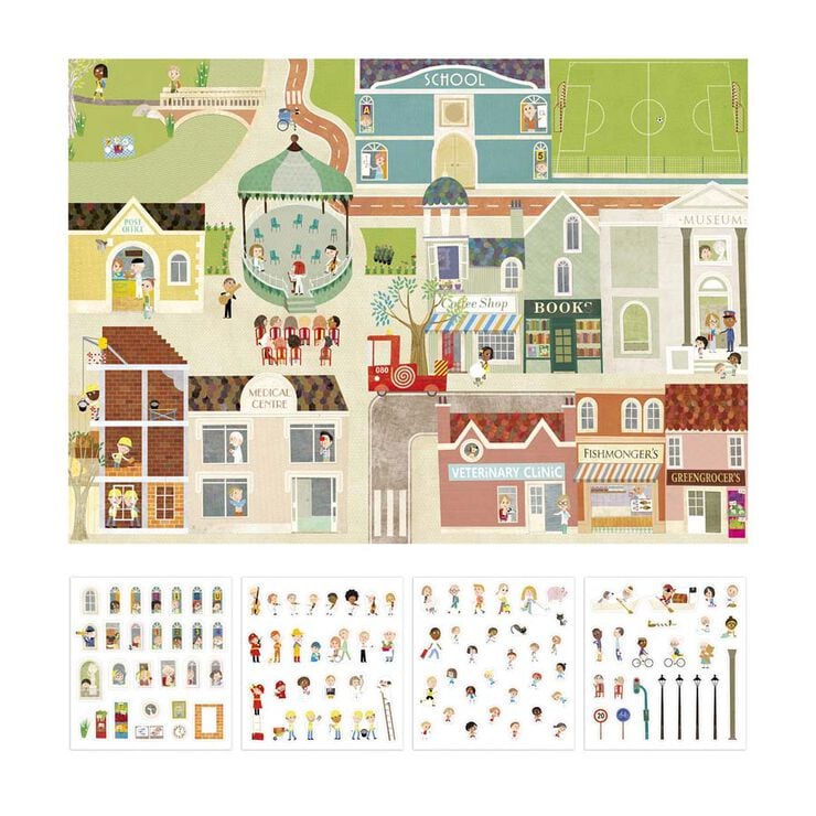 Pòster Ciutat amb Adhesius