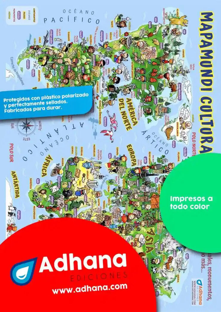 ADHA 35X50 Mapamundi Cultural