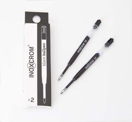 Recambio Bolígrafo Inoxcrom negro 2u