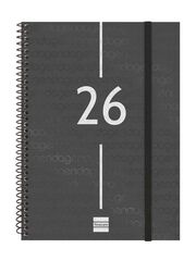 Agenda Finocam Year E10 sem/vista vertical cat 2026 negro