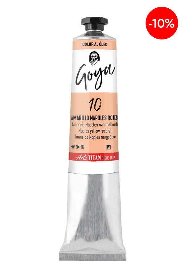 Pintura a l'oli Goya 20ml groc N&agrave;pols vermell&oacute;s