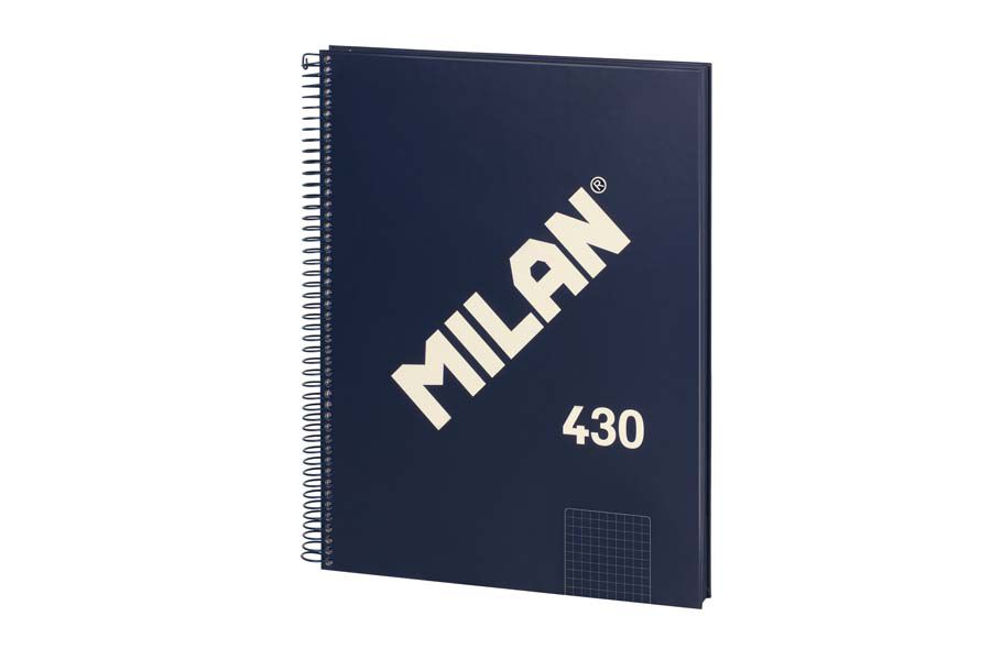 Notebook 1 A4 80 hojas 5x5 Milan 1918 azul