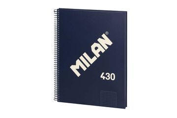 Notebook 1 A4 80 fulls 5x5 Milan 1918 blau