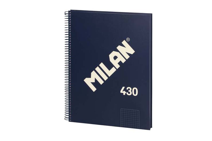 Notebook 1 A4 80 fulls 5x5 Milan 1918 blau
