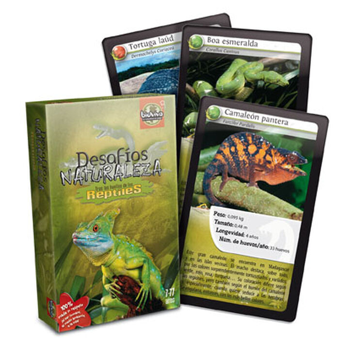 Joc de cartes Bioviva Desafíos Naturaleza Rèptils