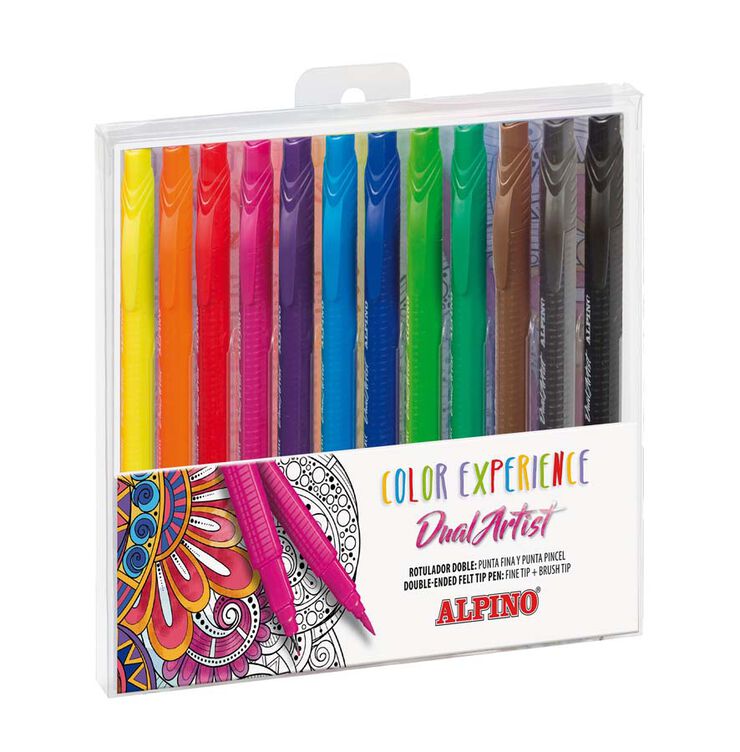 Rotuladores Alpino Dual Artist Color Experience 12 colores - Abacus Online