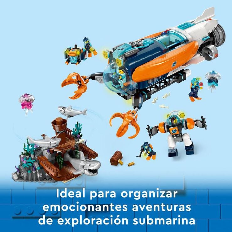LEGO® City SubmariNo Explorador de las Profundidades Marinas 60379