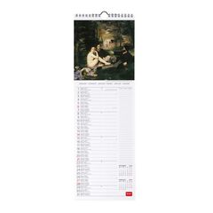 Calendario pared Legami 16X49 2024 Impresionists
