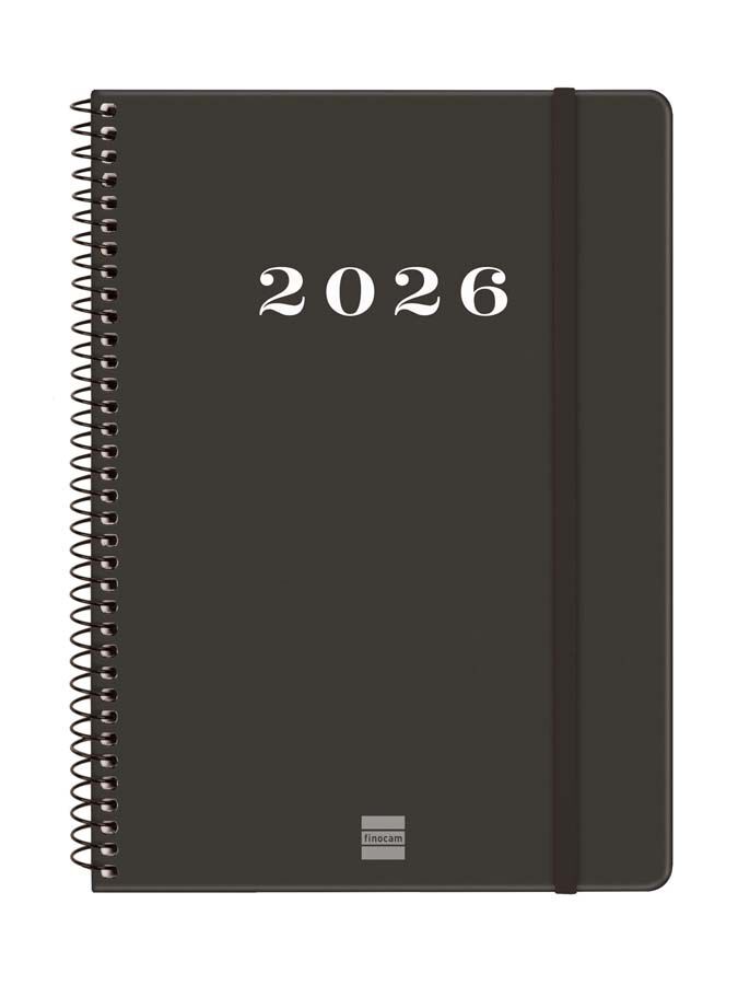 Agenda Finocam My E10 sem/vista horizontal cas 2026 negro
