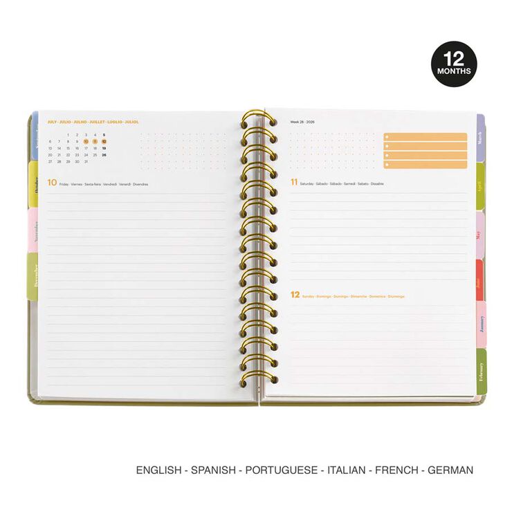 Agenda escolar Miquelrius Plus día/pág cas 2025-26 Happyflow