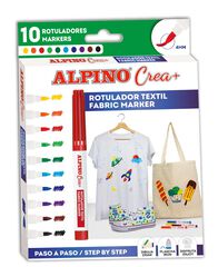 Rotuladores para tela Alpino Crea 10 colores