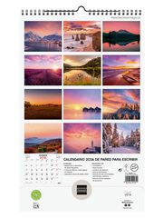 Calendario pared Finocam 25x40 2026 Atardeceres castellano