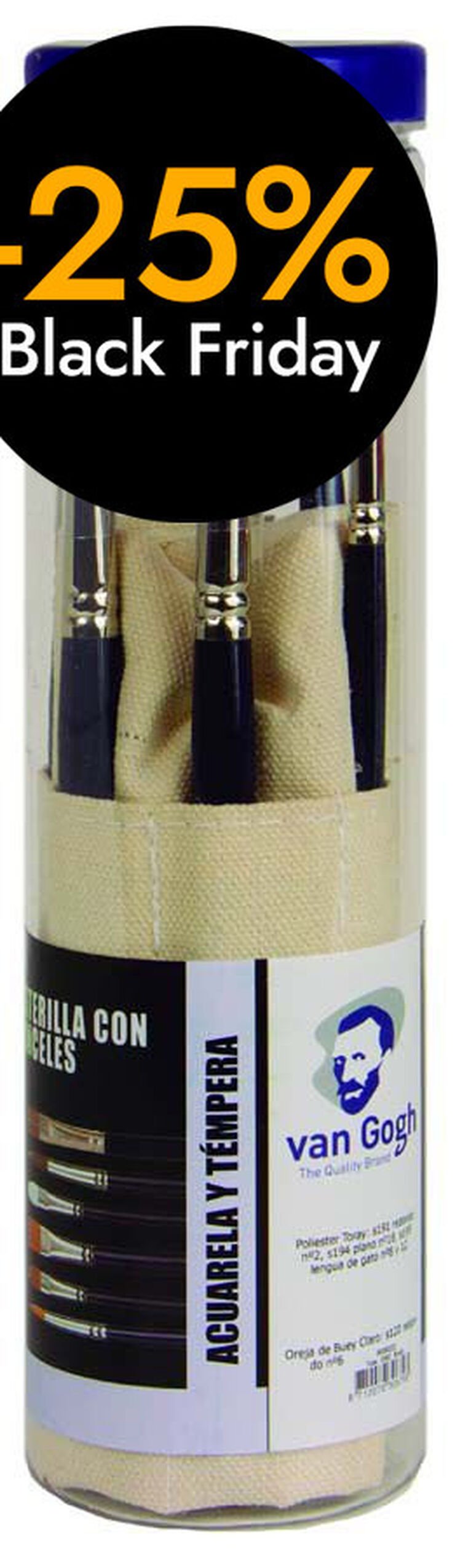 Tub pinzells aquarel·la Talens 6u