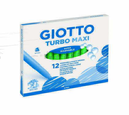 Retolador Giotto Turbo Maxi Verd Clar 12 unitats