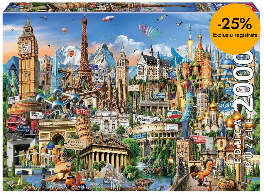 Puzle S&iacute;mbols d'Europa 2000 piezas