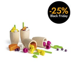 Vasos y productos Limonada Madera