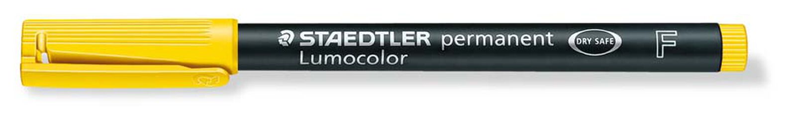 Rotulador permanente Lumocolor Punta F amarillo