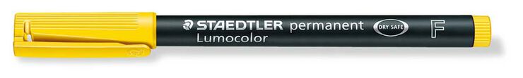 Rotulador permanente Lumocolor Punta F amarillo