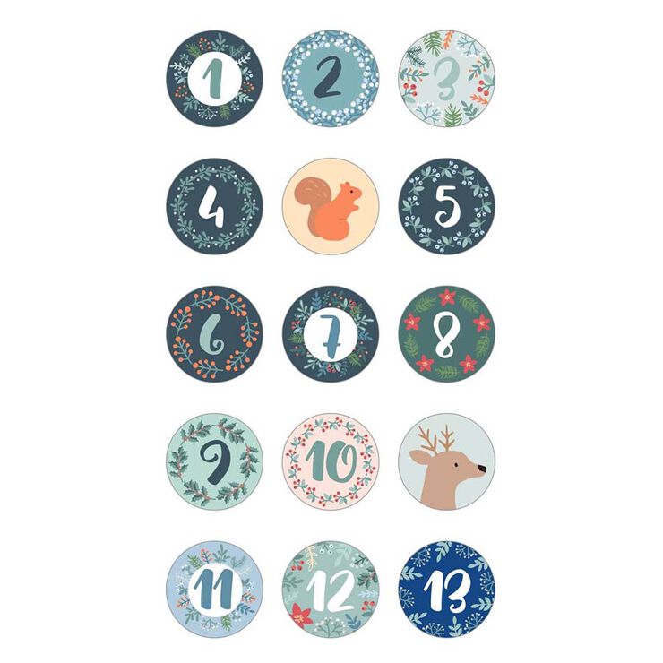 Stickers Calendari Advent Artemio