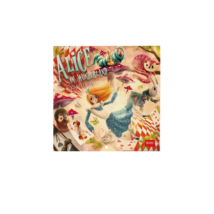 Calendario Pared Legami m/vista 2025 Alice Wonder