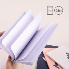 Libreta Encolada A5 Rayada 48 Hojas Milan 1918 Rosa