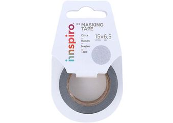 Cinta Washi Tape Innspiro Glitter plata