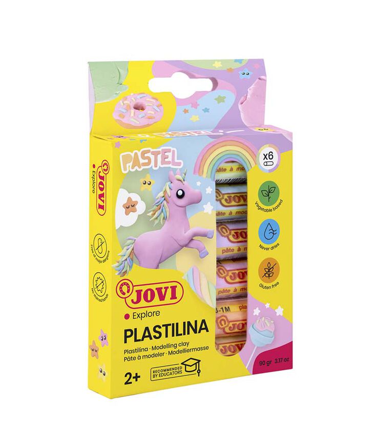 Plastilina Jovi Pastel 15g 6 colors