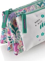 Estuche Cu&aacute;druple MQR Magic Unicorn