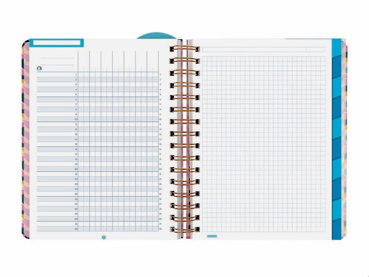 Agenda Professor Design | 1/4 Setmana Vista, Castell&agrave; (2026-2027) &ndash; Lila