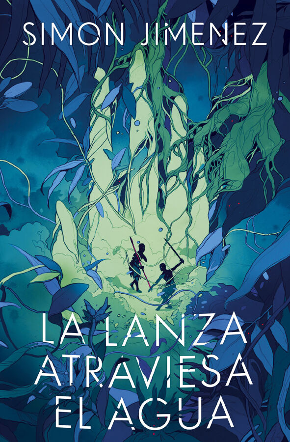 La lanza atraviesa el agua