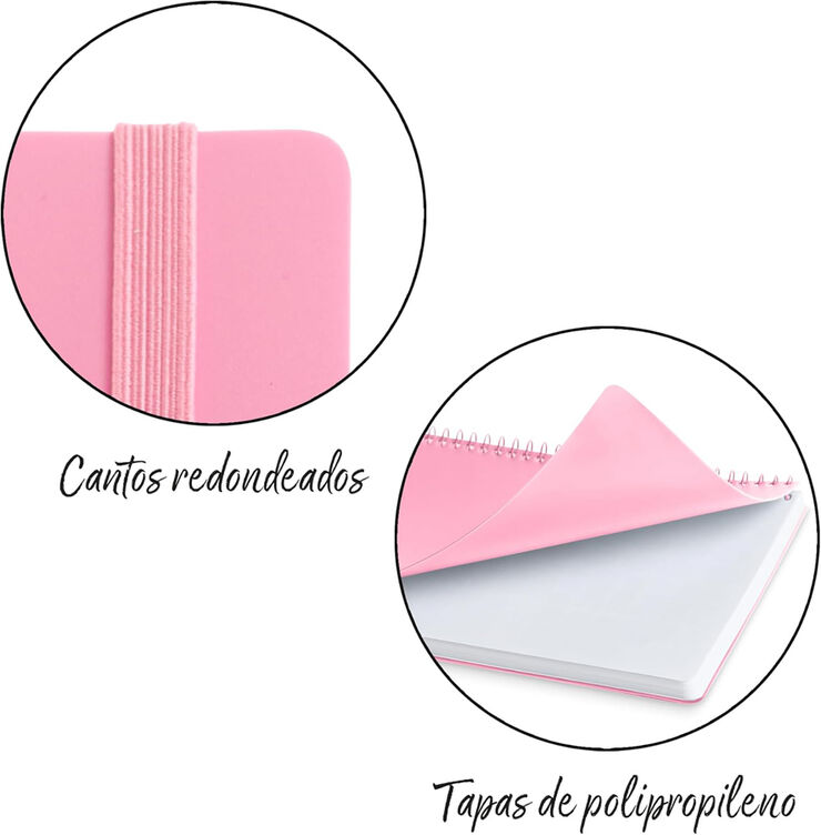 Agenda Escolar Activa D/P Mult. 2026-2027 Rosa
