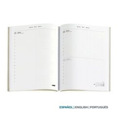 Agenda Miquelrius 145x195 Dia P&agrave;gina Multiling&uuml;e 2027 Aquarel Bloom