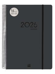Agenda Finocam 16 mesos Ikon E40 dia/pàg mult 2025-26 negre