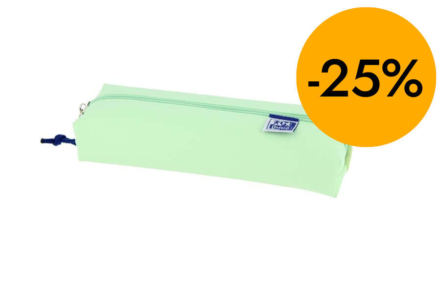 Estoig rectangular Oxford Live & Go verd menta