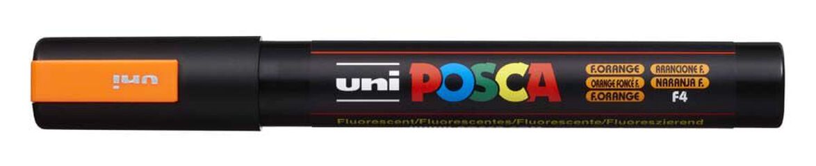 Rotulador Posca PC-5M 1,8-2,5mm naranja fluorescente