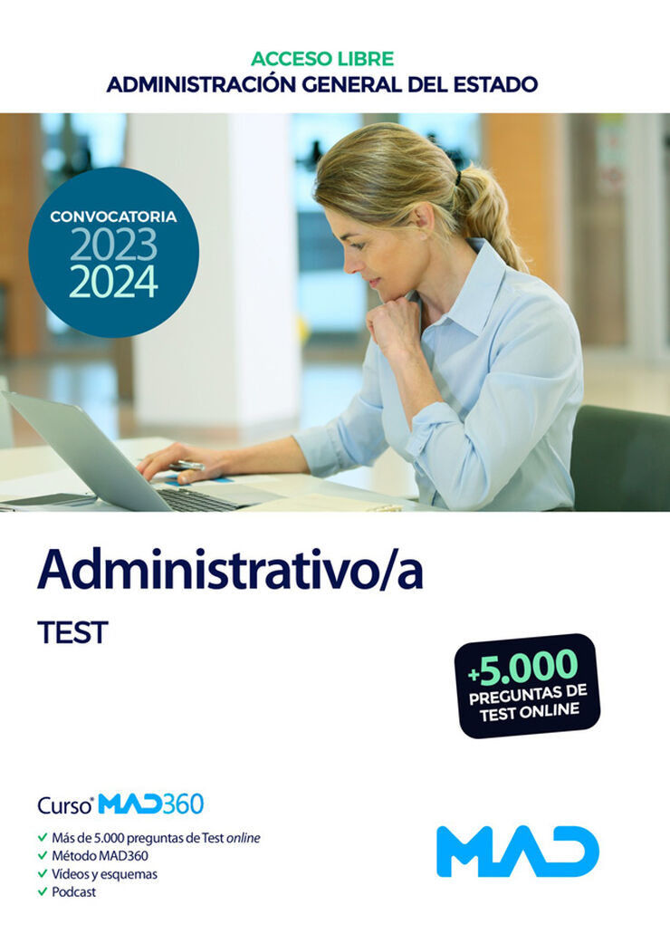 Administrativo/a (acceso libre). Administración General del Estado. Test
