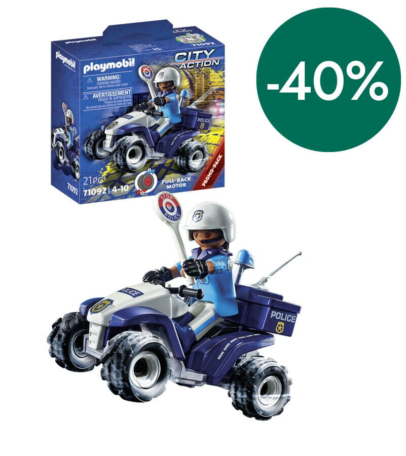 Playmobil City Speed ​​Quad Policia 71092