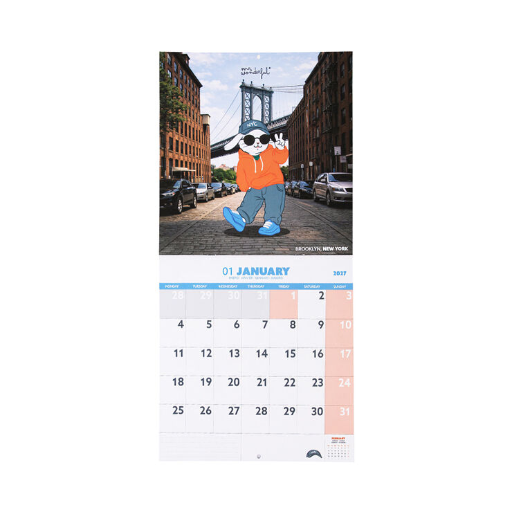 Calendari Mr. Wonderful Parets Friends On Tour Multiling&uuml;e 2027