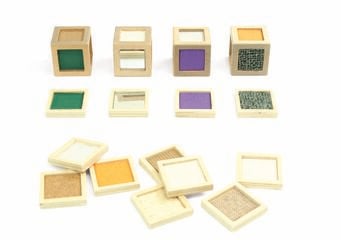 Cubos sensoriales de texturas