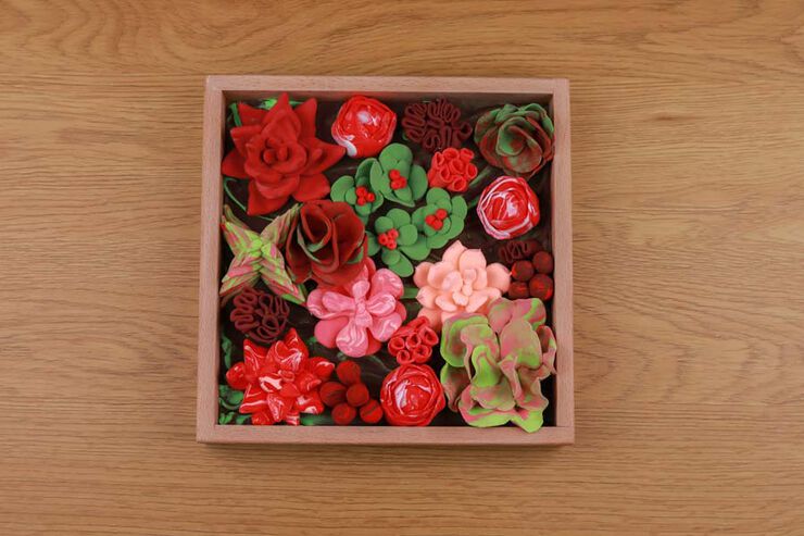 Marc fusta DIY Oktoclay Succulents Passion