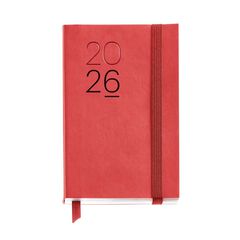Agenda Miquelrius Passport 9x14 sem/vista mult 2026 Luxor rojo