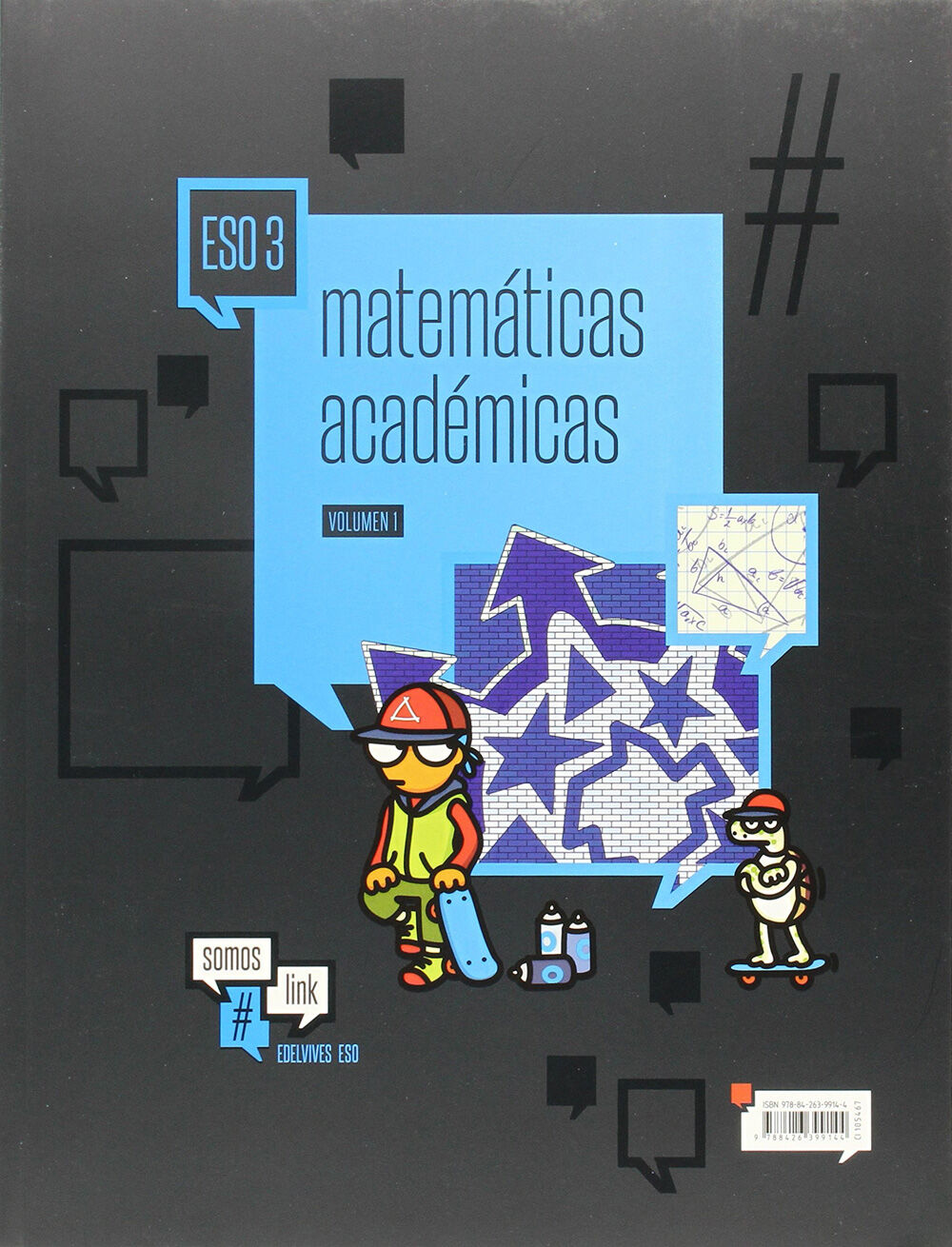 Matem&aacute;ticas/Somoslink ESO 3 Edelvives 9788426399144