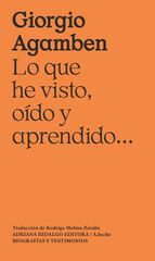 Lo que he visto, oído y aprendido... Lo que he visto, oído y aprendido...