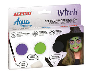 Maquillaje set de caracterizaci&oacute;n Bruja
